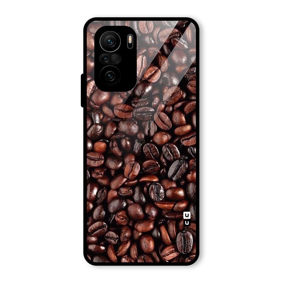 Coffee Beans Texture Glass Back Case for Mi 11X Pro