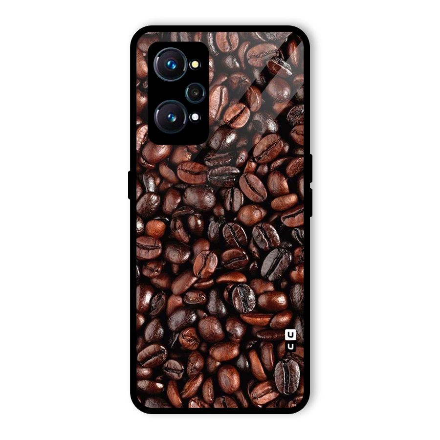 Coffee Beans Texture Glass Back Case for Realme GT Neo2