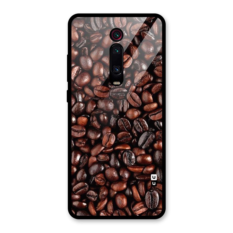 Coffee Beans Texture Glass Back Case for Redmi K20