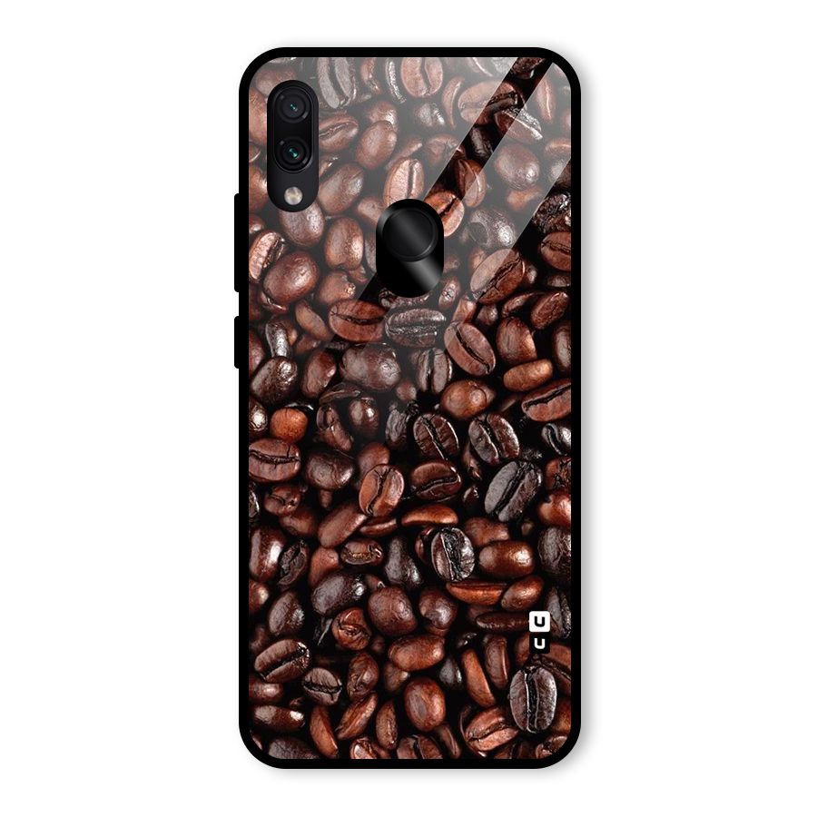 Coffee Beans Texture Glass Back Case for Redmi Note 7S