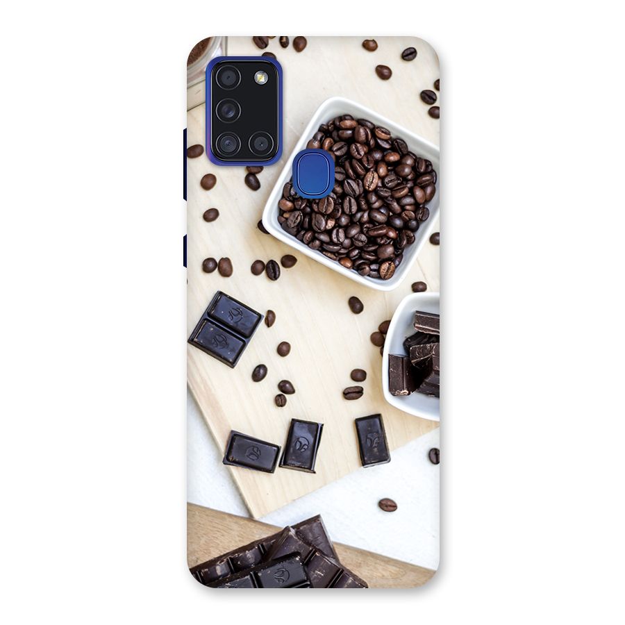 Coffee Beans and Chocolate Back Case for Galaxy A21s