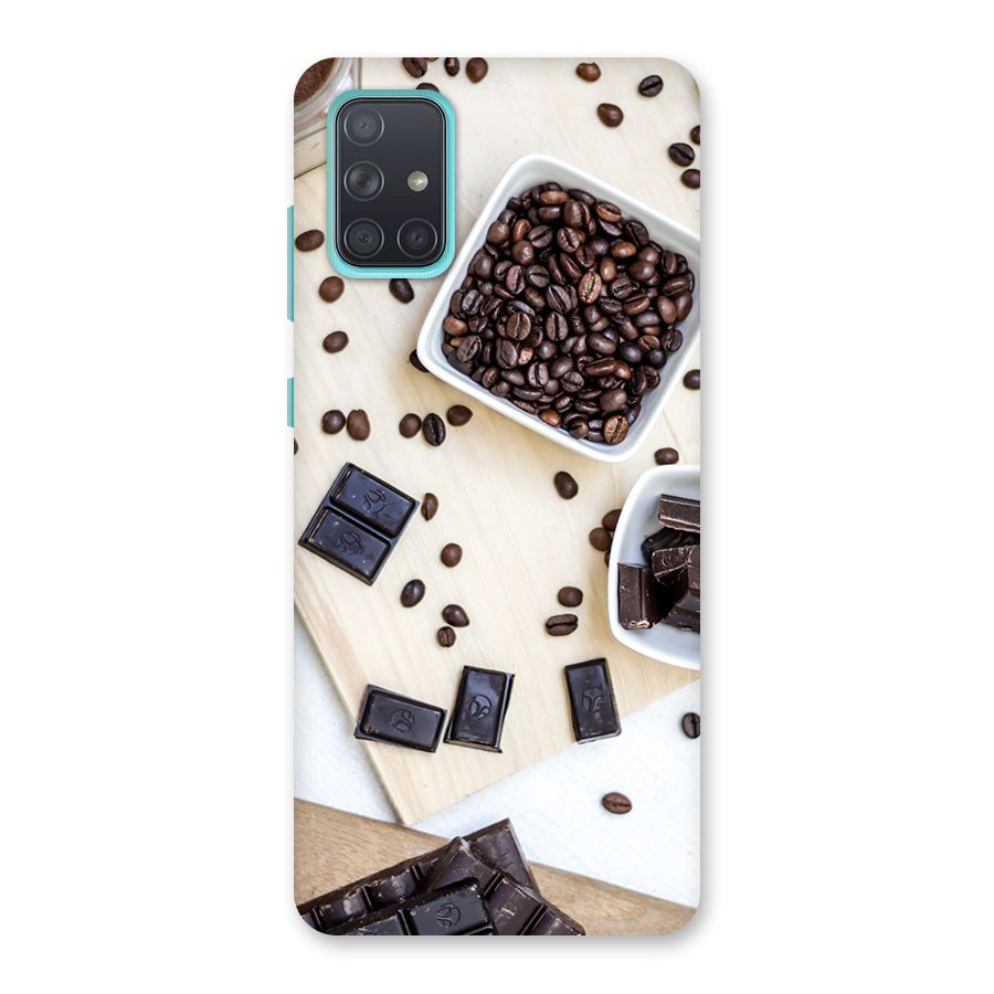 Coffee Beans and Chocolate Back Case for Galaxy A71