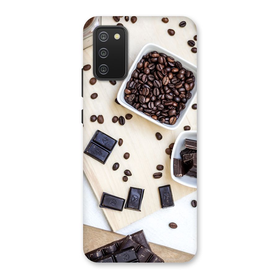 Coffee Beans and Chocolate Back Case for Galaxy M02s