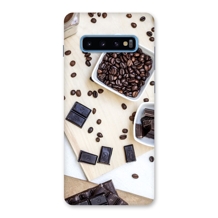 Coffee Beans and Chocolate Back Case for Galaxy S10 Plus