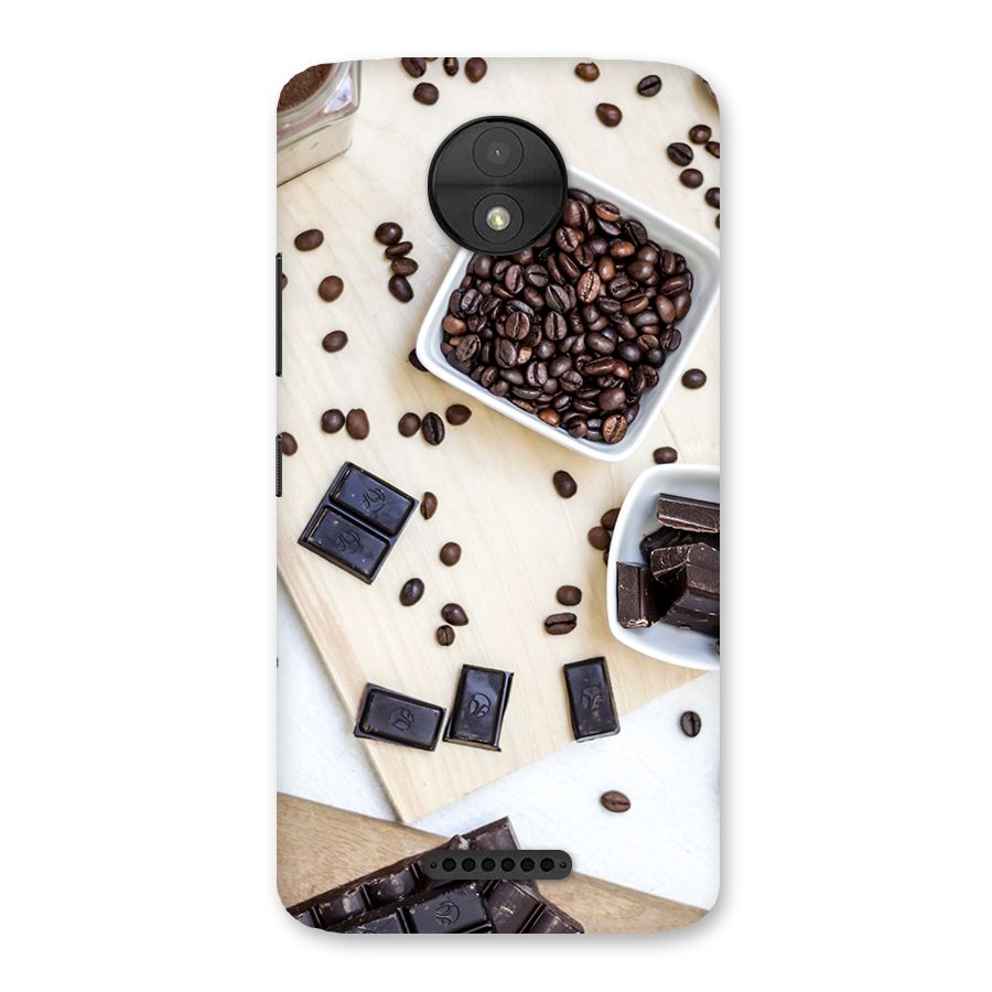 Coffee Beans and Chocolate Back Case for Moto C