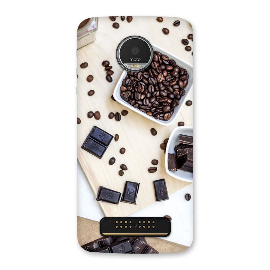 Coffee Beans and Chocolate Back Case for Moto Z Play
