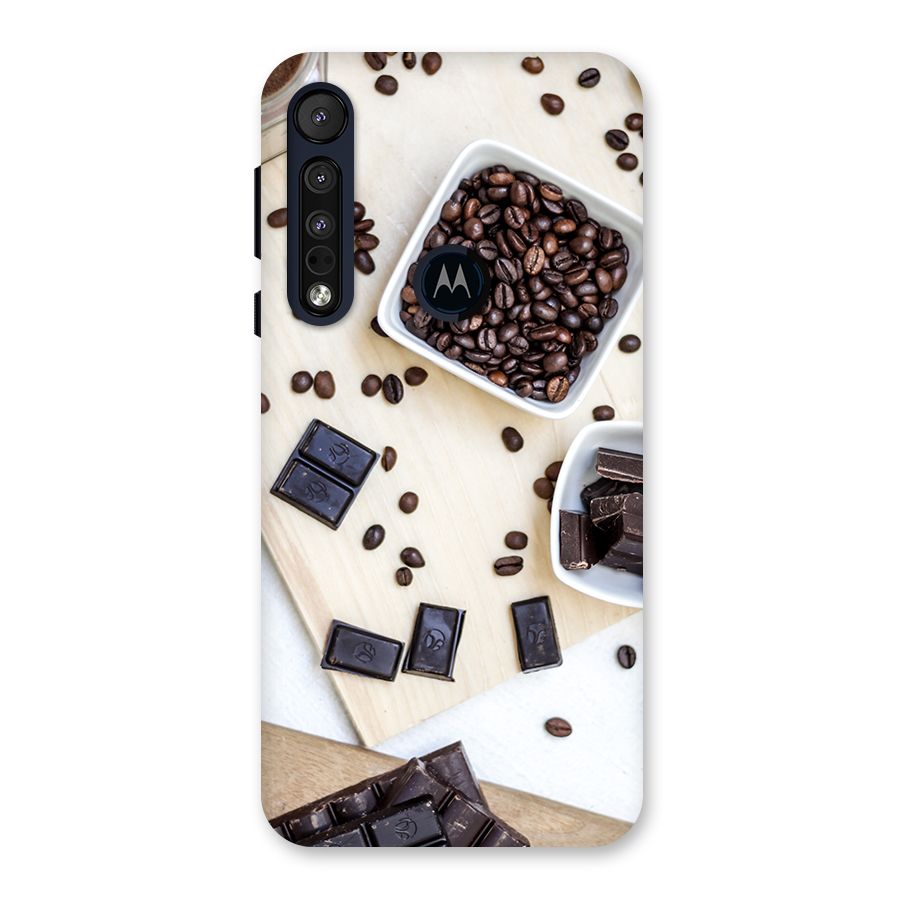 Coffee Beans and Chocolate Back Case for Motorola One Macro