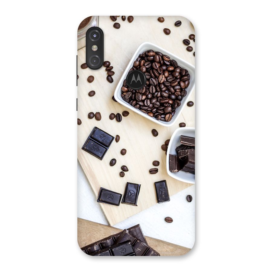 Coffee Beans and Chocolate Back Case for Motorola One Power