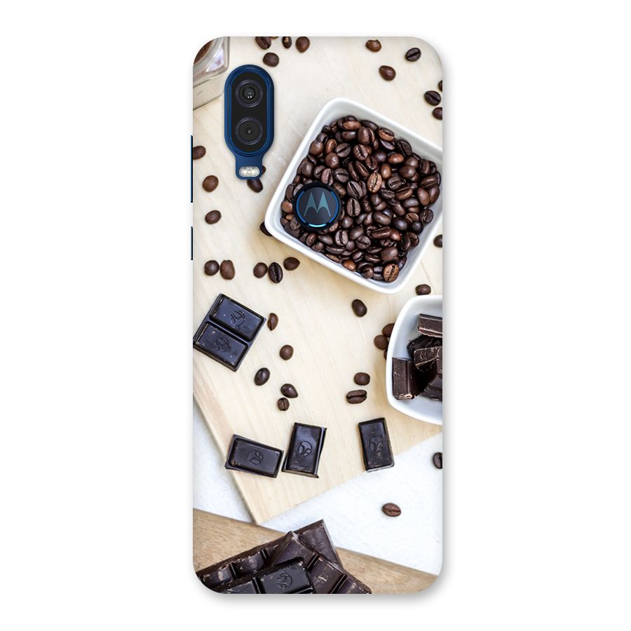 Coffee Beans and Chocolate Back Case for Motorola One Vision