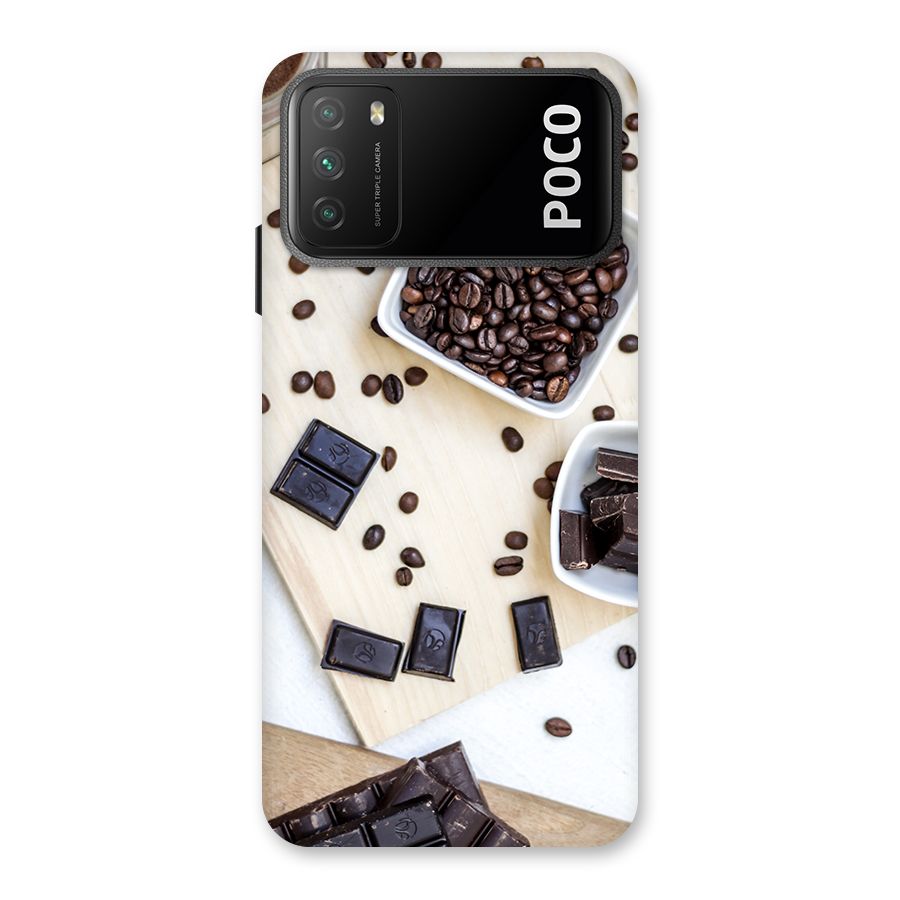 Coffee Beans and Chocolate Back Case for Poco M3