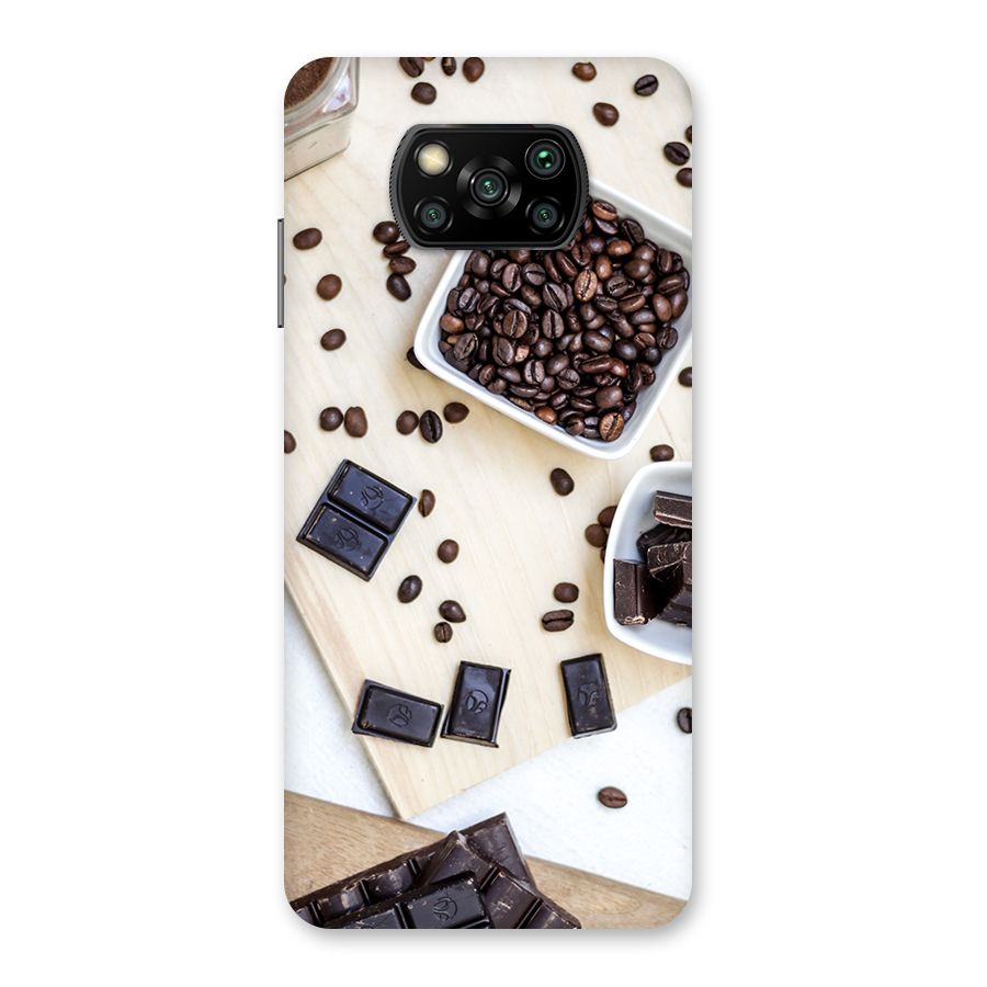 Coffee Beans and Chocolate Back Case for Poco X3
