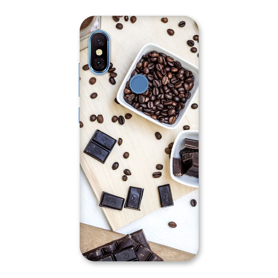 Coffee Beans and Chocolate Back Case for Redmi Note 6 Pro