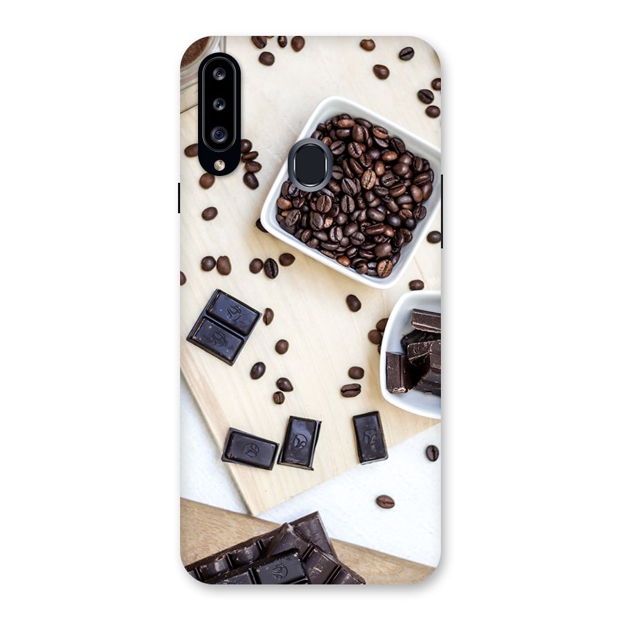 Coffee Beans and Chocolate Back Case for Samsung Galaxy A20s