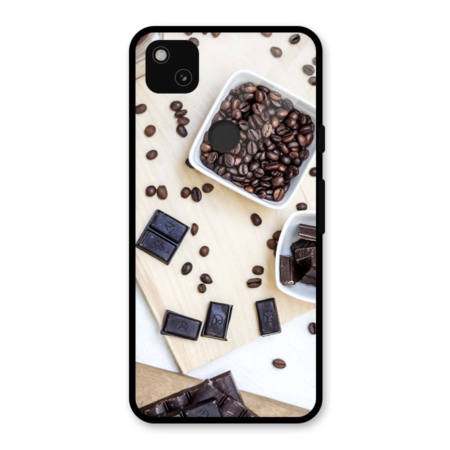 Coffee Beans and Chocolate Glass Back Case for Google Pixel 4a