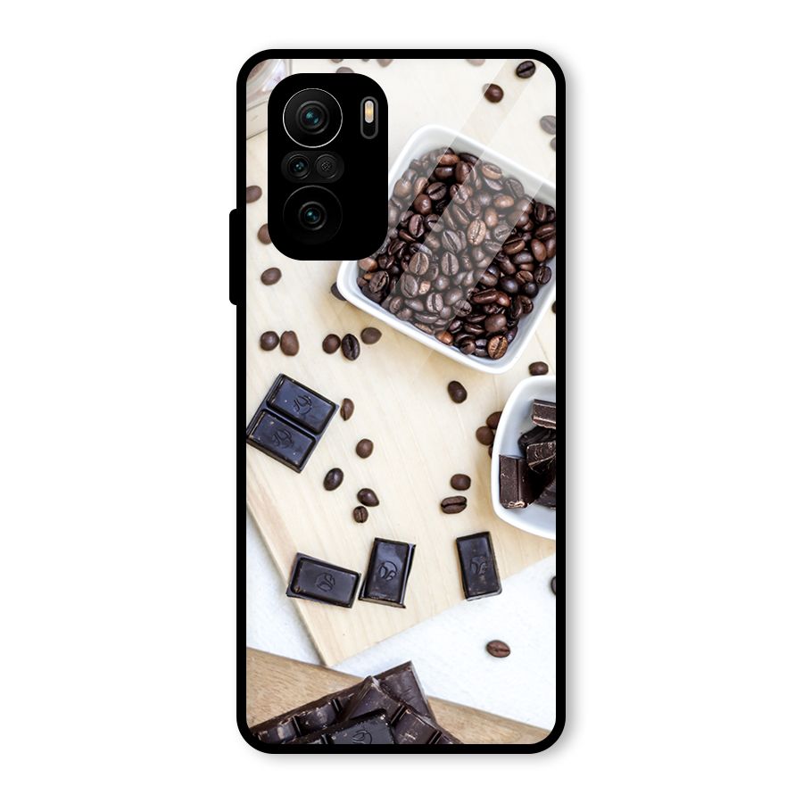 Coffee Beans and Chocolate Glass Back Case for Mi 11X Pro