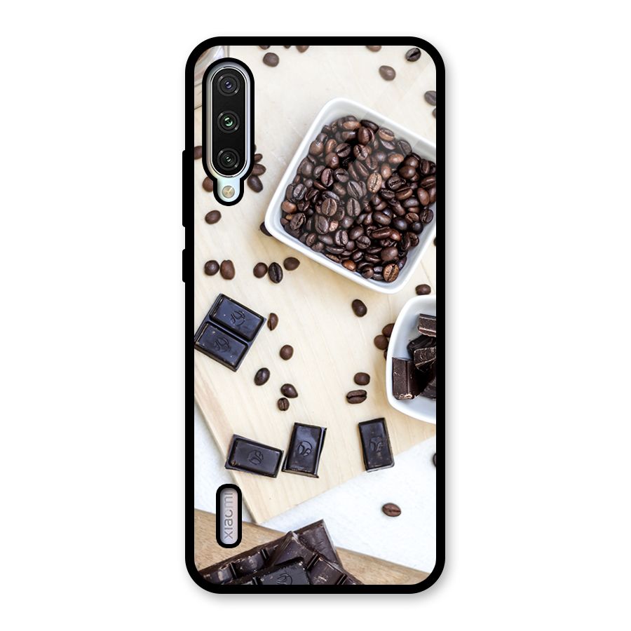 Coffee Beans and Chocolate Glass Back Case for Mi A3