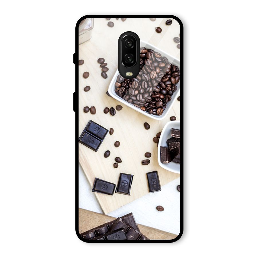 Coffee Beans and Chocolate Glass Back Case for OnePlus 6T