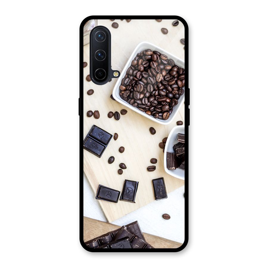Coffee Beans and Chocolate Glass Back Case for OnePlus Nord CE 5G