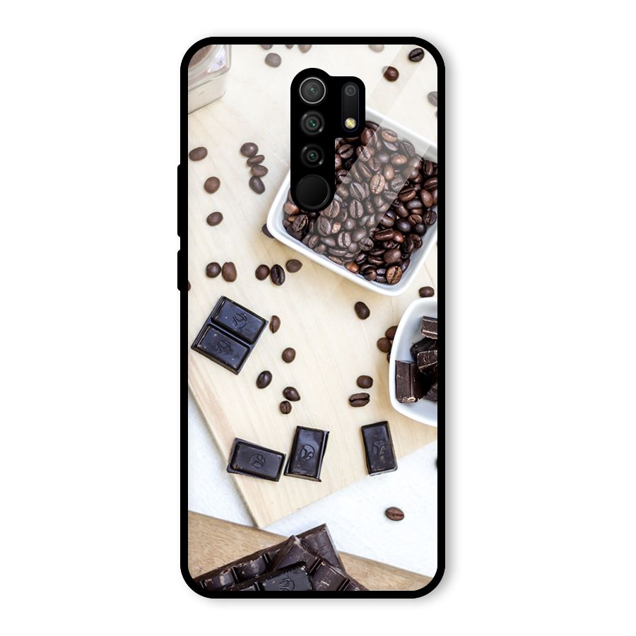 Coffee Beans and Chocolate Glass Back Case for Poco M2