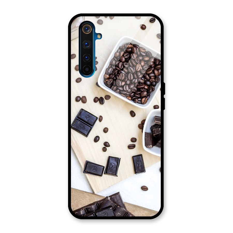 Coffee Beans and Chocolate Glass Back Case for Realme 6 Pro
