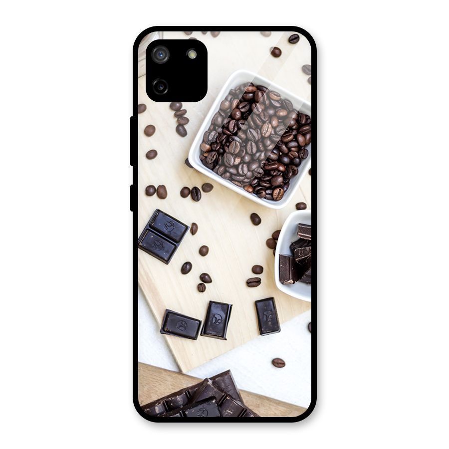 Coffee Beans and Chocolate Glass Back Case for Realme C11