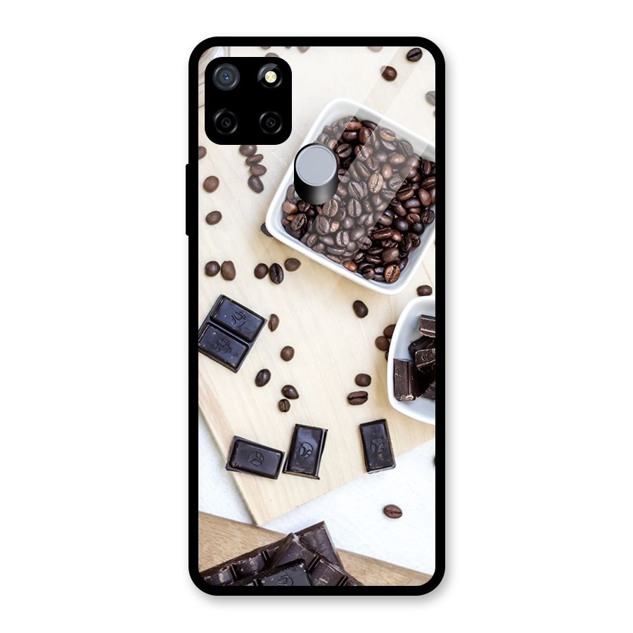 Coffee Beans and Chocolate Glass Back Case for Realme Narzo 20