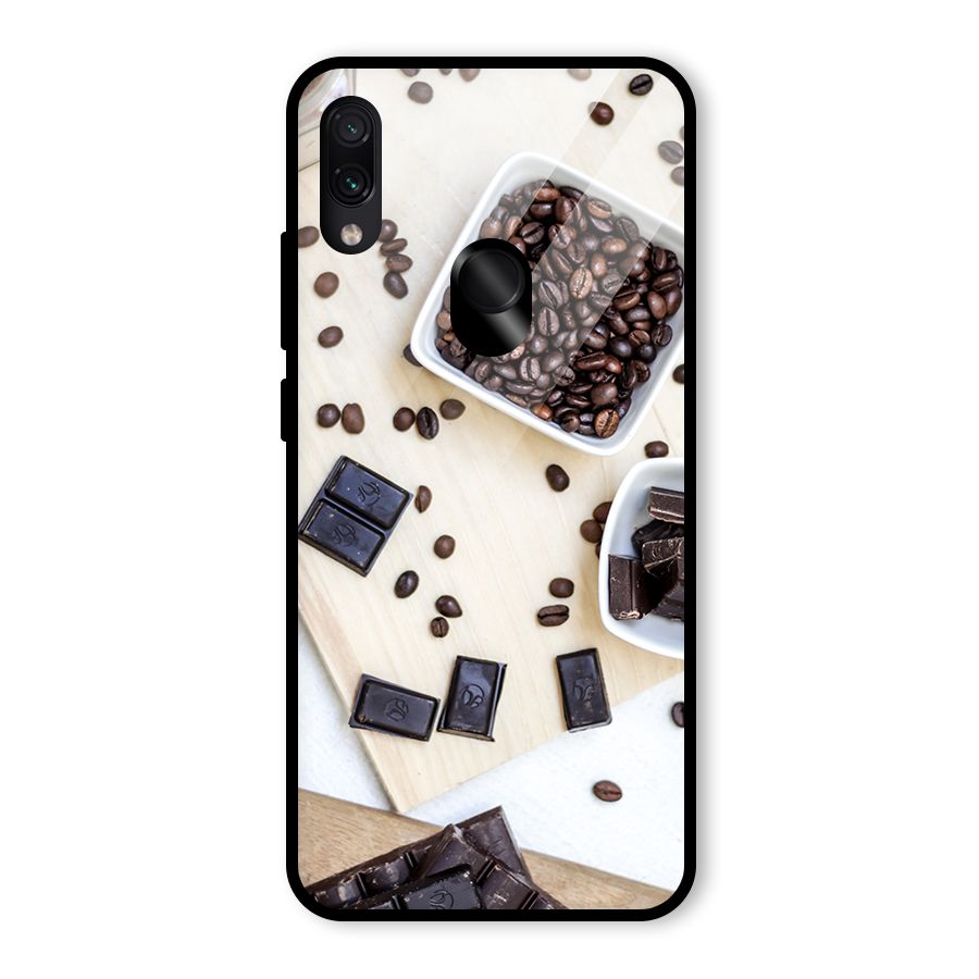 Coffee Beans and Chocolate Glass Back Case for Redmi Note 7