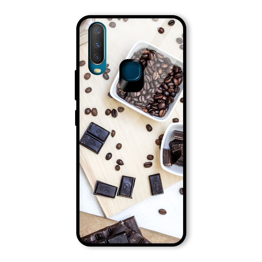 Coffee Beans and Chocolate Glass Back Case for Vivo Y17