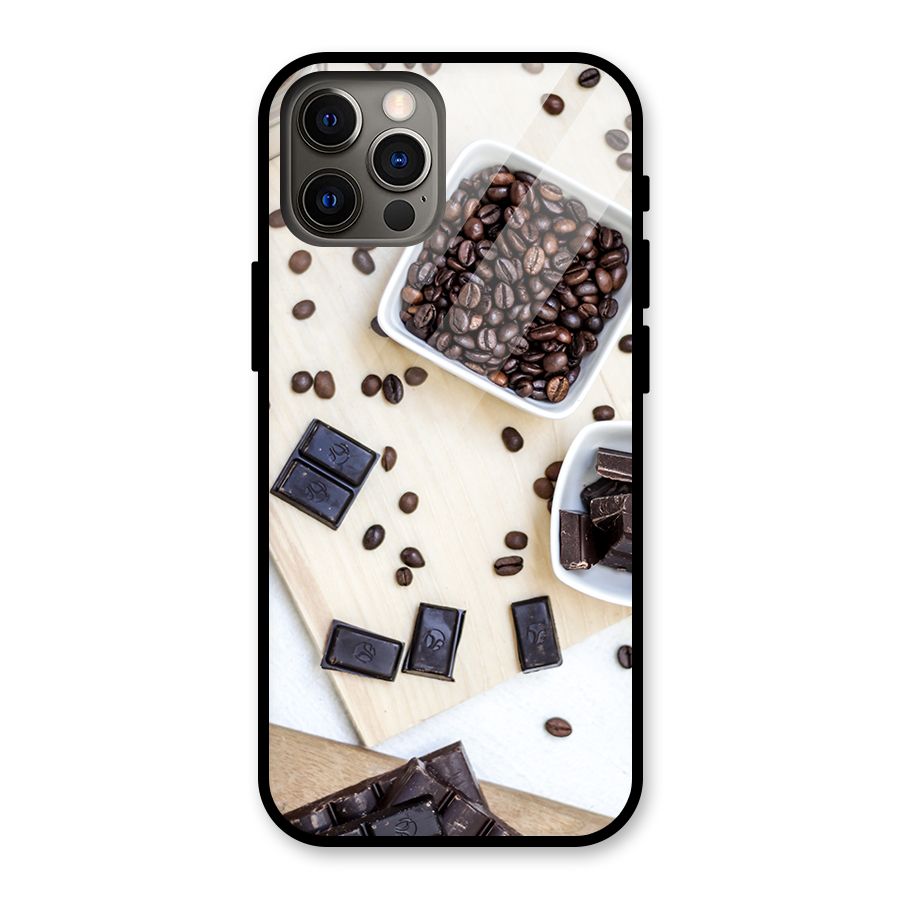 Coffee Beans and Chocolate Glass Back Case for iPhone 12 Pro