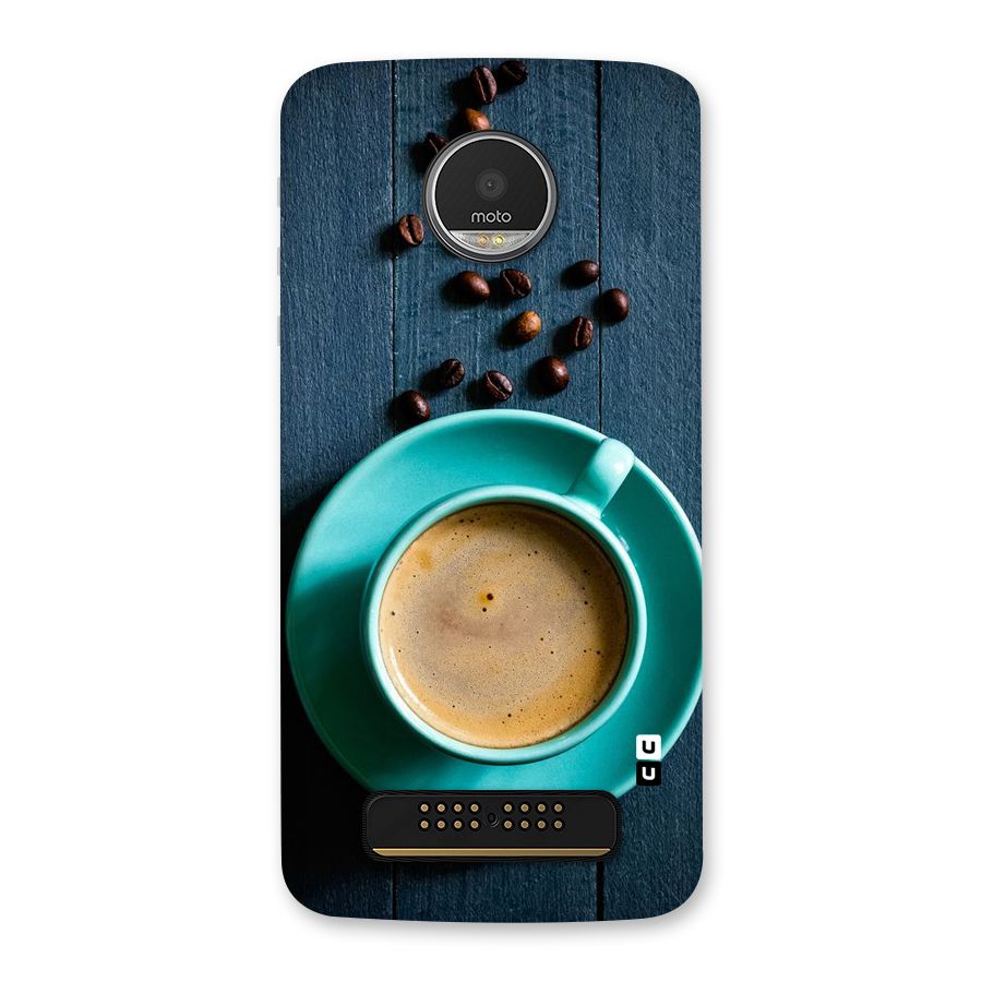 Coffee Beans and Cup Back Case for Moto Z Play
