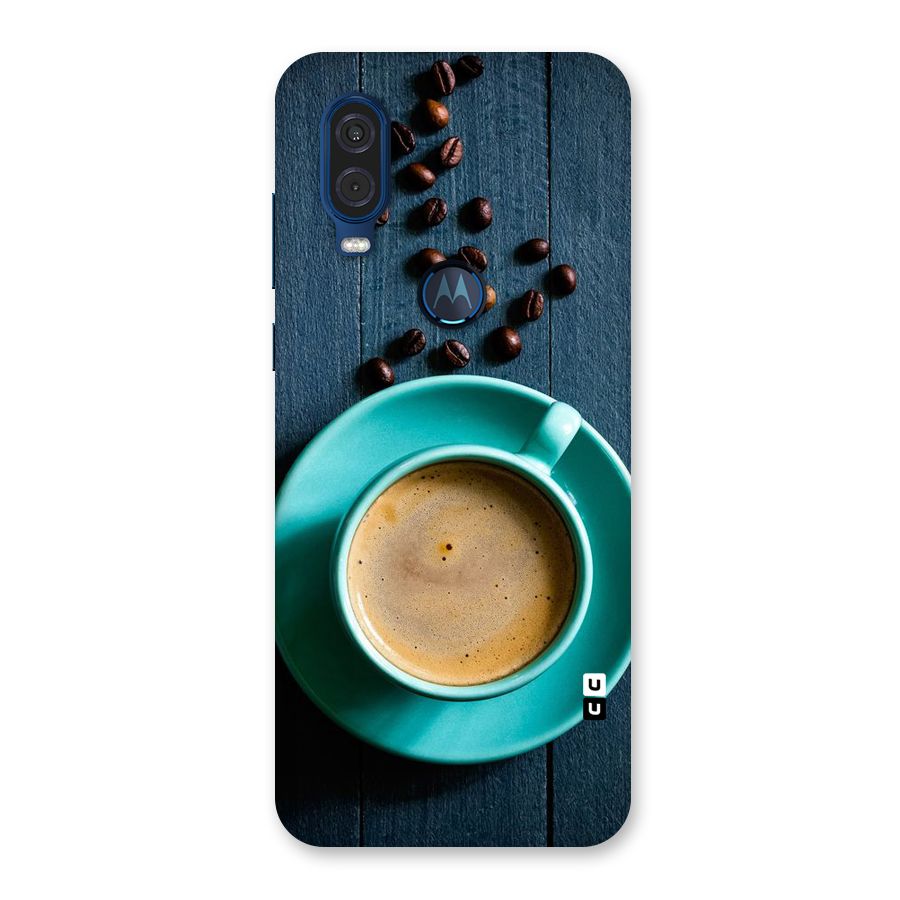 Coffee Beans and Cup Back Case for Motorola One Vision