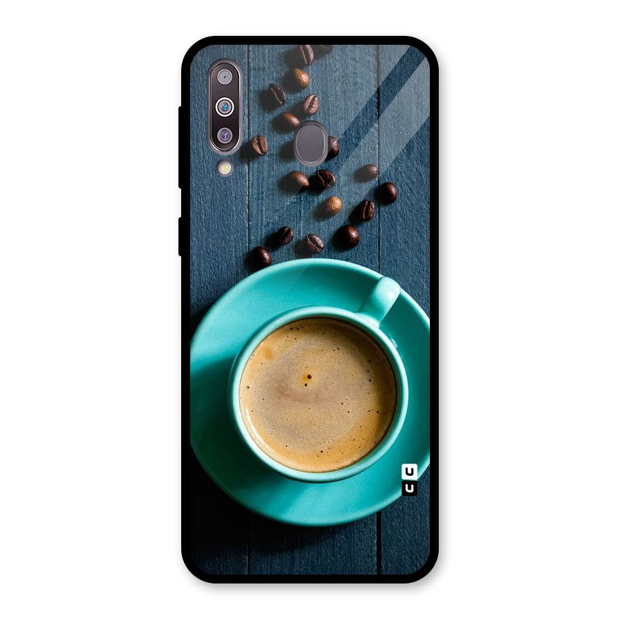 Coffee Beans and Cup Glass Back Case for Galaxy M30