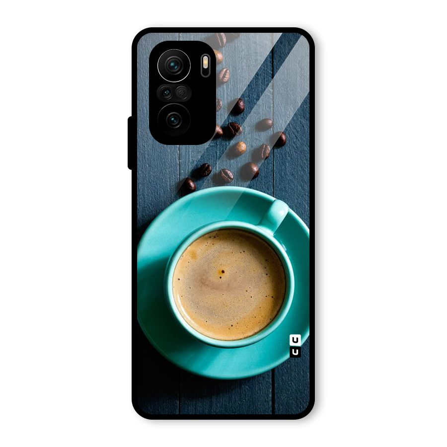 Coffee Beans and Cup Glass Back Case for Mi 11X Pro