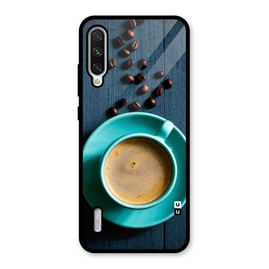 Coffee Beans and Cup Glass Back Case for Mi A3