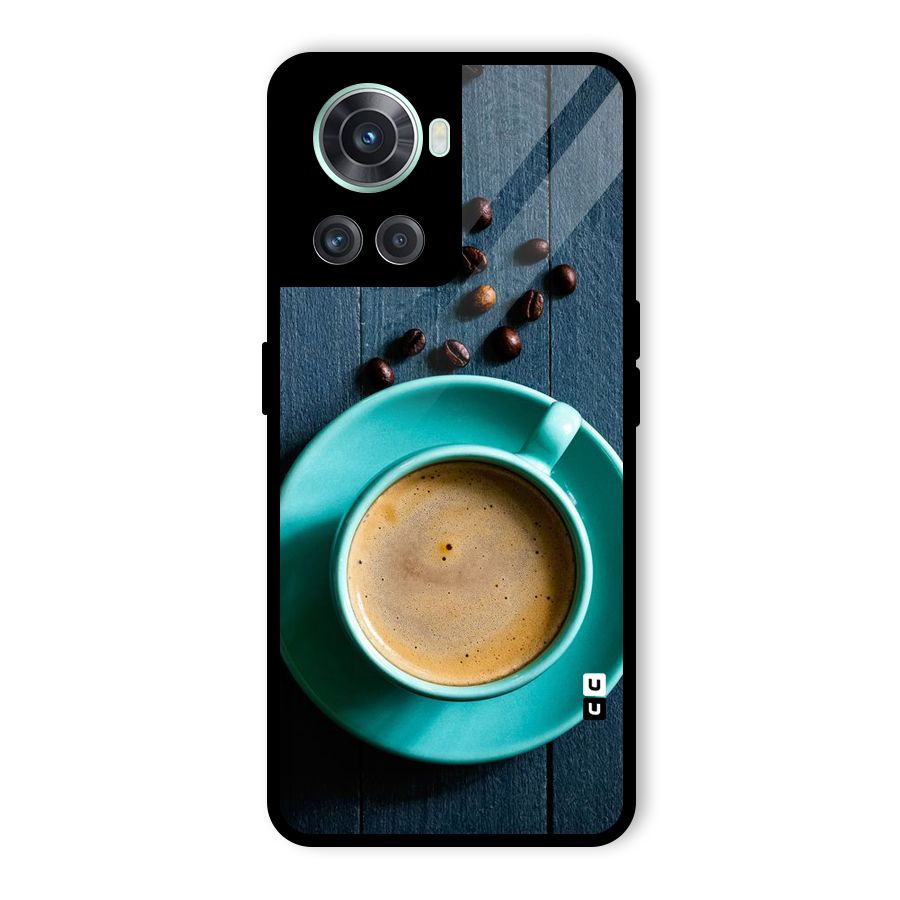 Coffee Beans and Cup Glass Back Case for OnePlus 10R