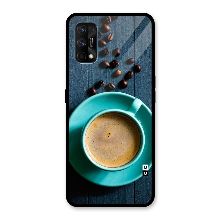 Coffee Beans and Cup Glass Back Case for Realme 7 Pro