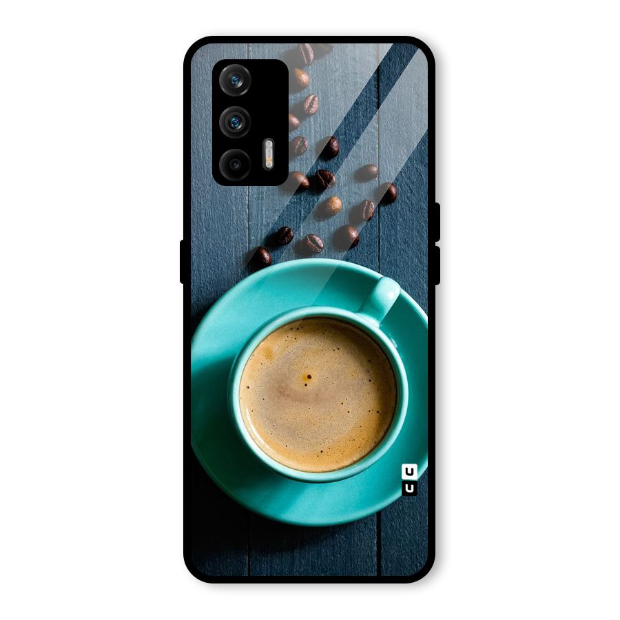 Coffee Beans and Cup Glass Back Case for Realme GT 5G