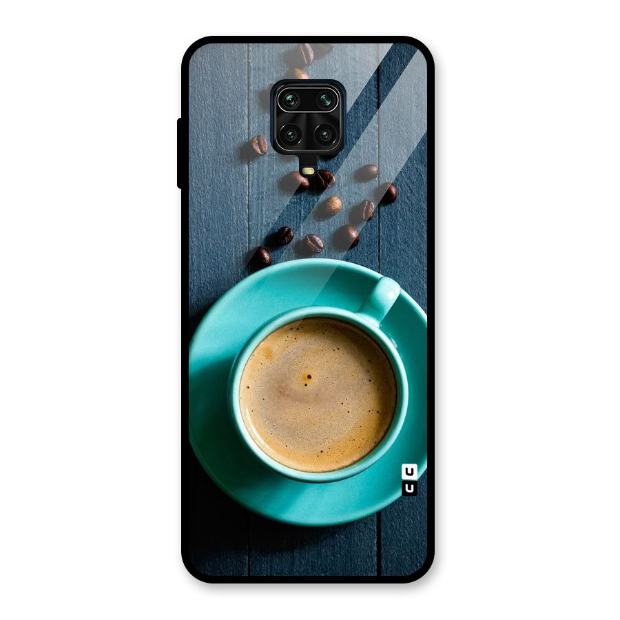 Coffee Beans and Cup Glass Back Case for Redmi Note 10 Lite