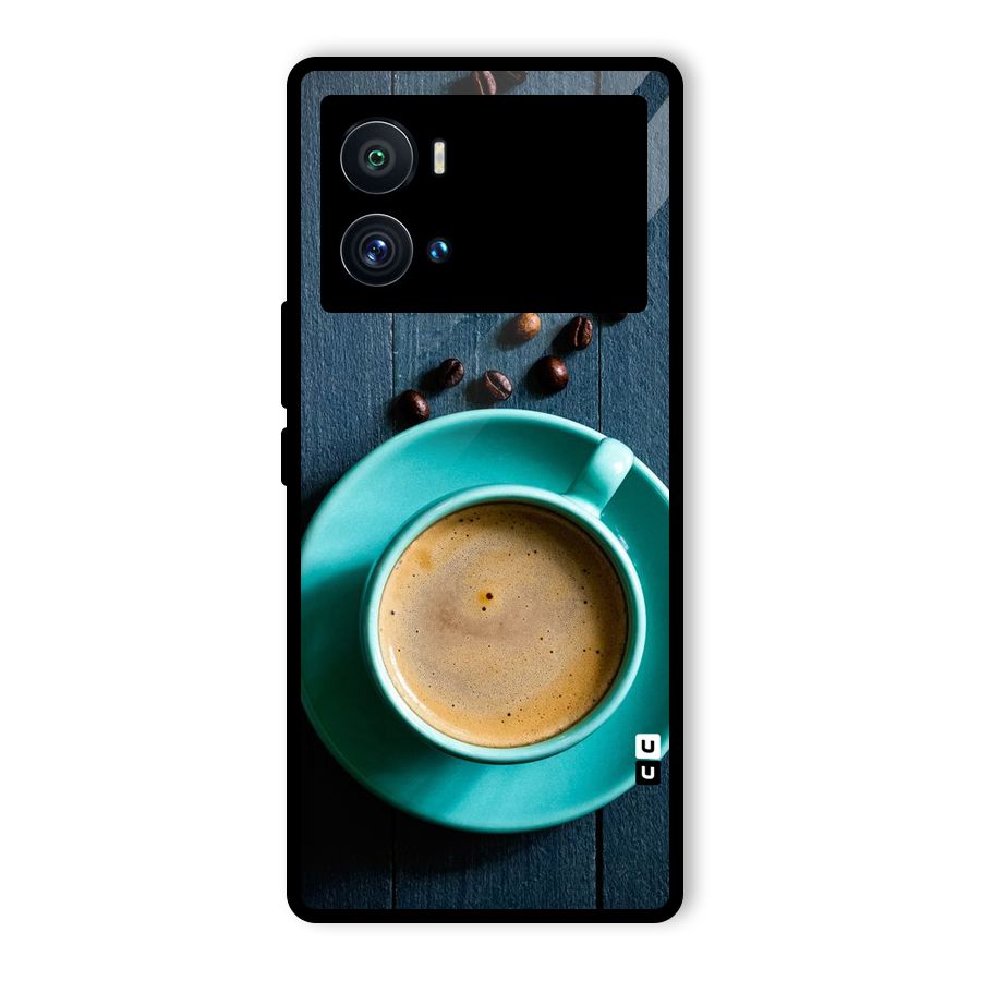 Coffee Beans and Cup Glass Back Case for Vivo iQOO 9 Pro