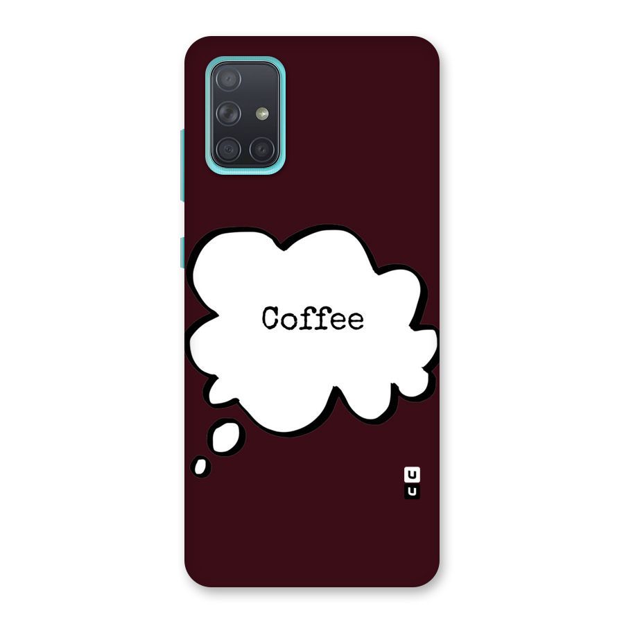 Coffee Bubble Back Case for Galaxy A71
