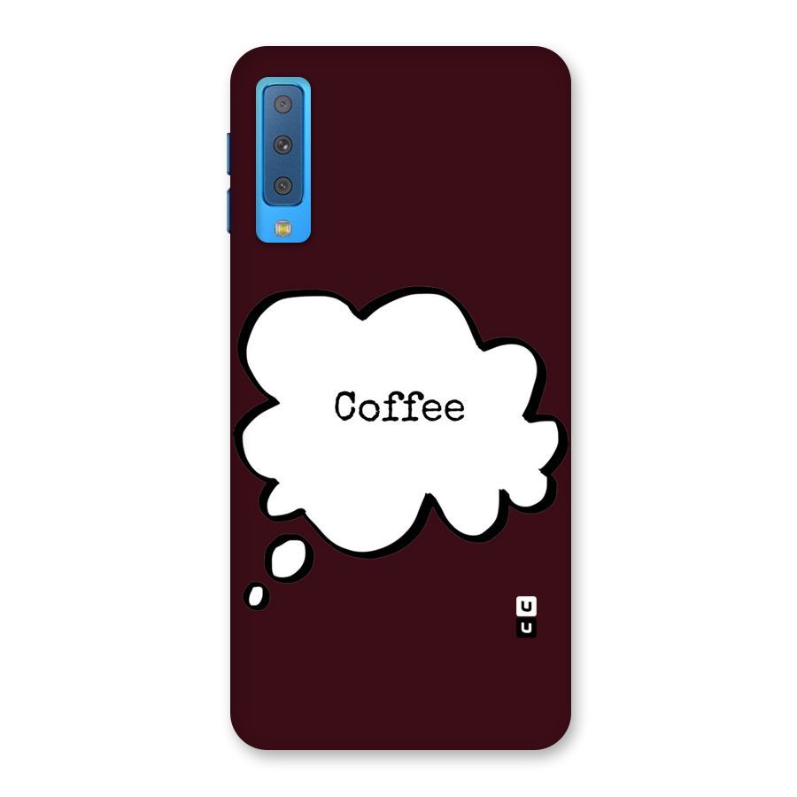Coffee Bubble Back Case for Galaxy A7 (2018)
