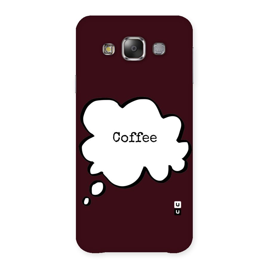 Coffee Bubble Back Case for Galaxy E7