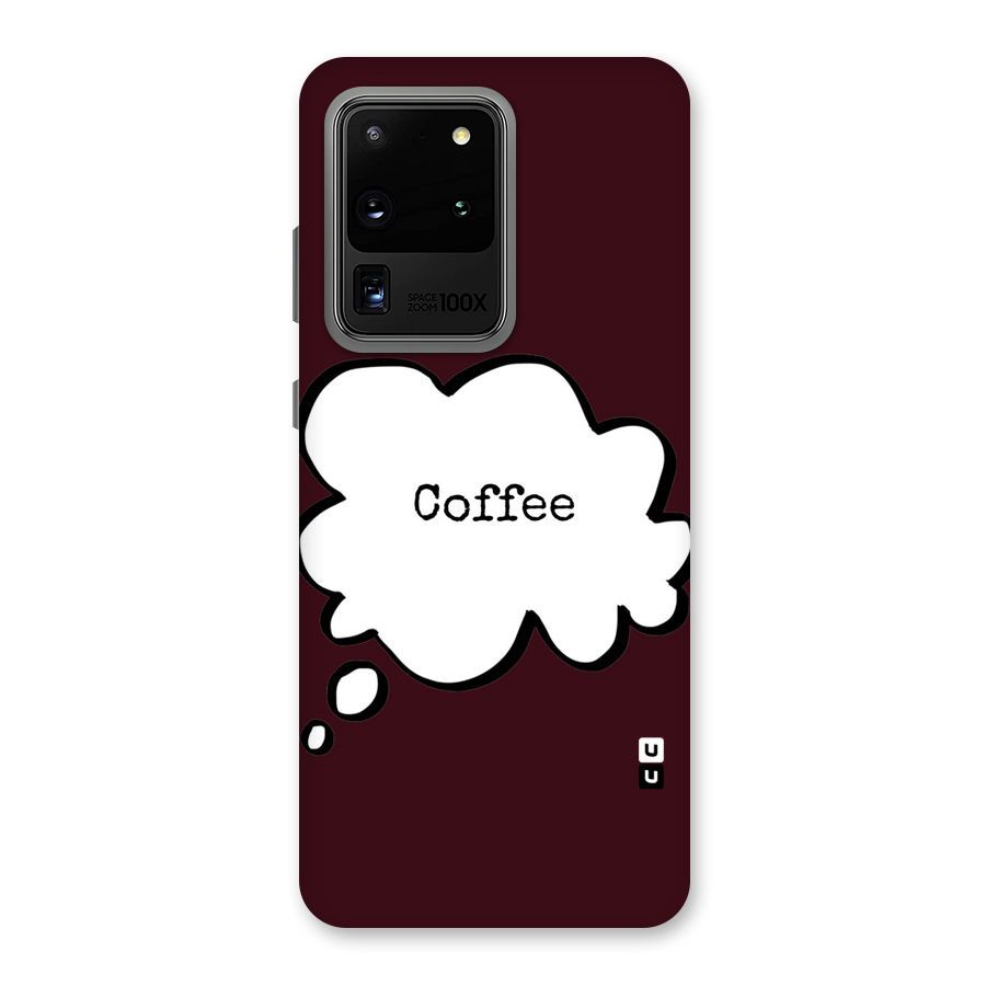 Coffee Bubble Back Case for Galaxy S20 Ultra