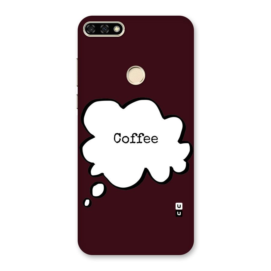 Coffee Bubble Back Case for Honor 7A