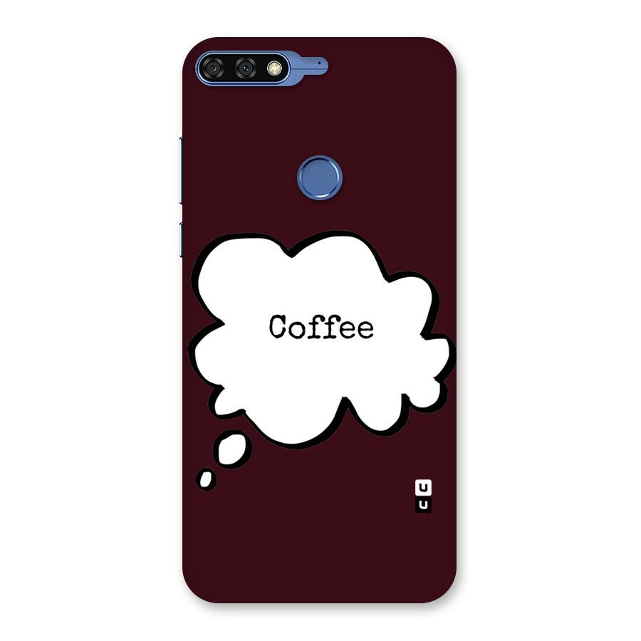 Coffee Bubble Back Case for Honor 7C