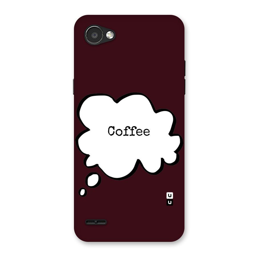 Coffee Bubble Back Case for LG Q6