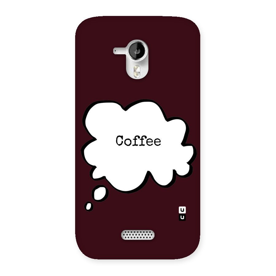 Coffee Bubble Back Case for Micromax Canvas HD A116