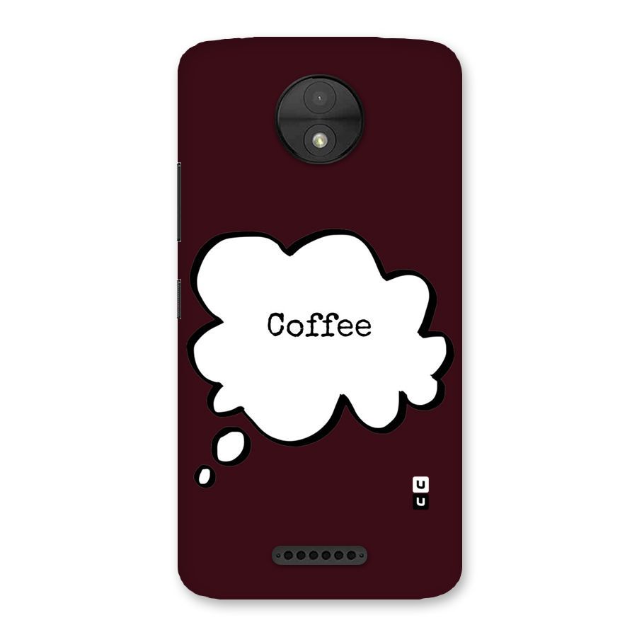 Coffee Bubble Back Case for Moto C