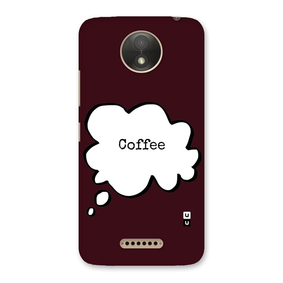 Coffee Bubble Back Case for Moto C Plus
