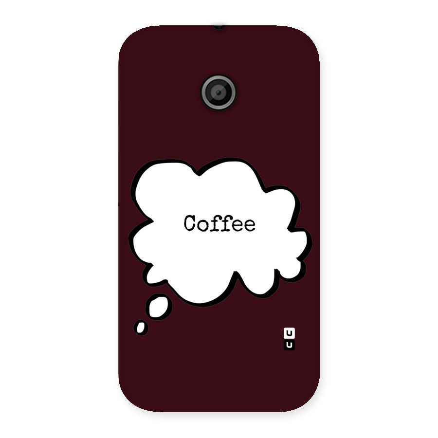 Coffee Bubble Back Case for Moto E